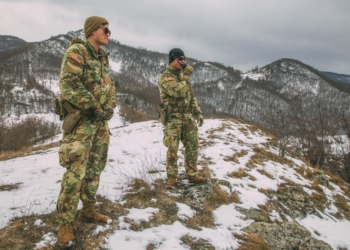 Patrullim në kufirin Kosovë – Serbi nga ushtarët amerikanë