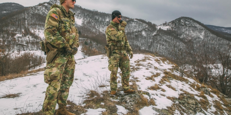 Patrullim në kufirin Kosovë – Serbi nga ushtarët amerikanë