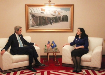 Osmani takon ish-sekretarin amerikan, diskutojnë për anëtarësimin e Kosovës në NATO