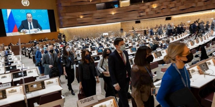 BE-ja dhe aleatët e saj largohen gjatë fjalimit të Lavrovit në OKB