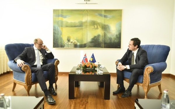 Kurti falënderon Norvegjinë për mbështetjen ndaj Kosovës