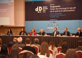 Ministrja Hajdari mori pjesë në seminarin “Dita e Dizajnit Italian”