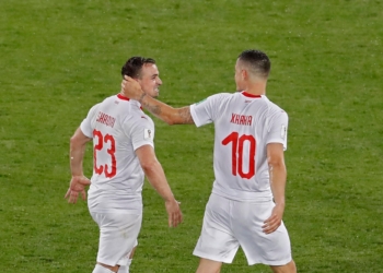 Formacionet zyrtare, Angli – Zvicër: Shaqiri e Xhaka titullarë, Zeqiri rezervë