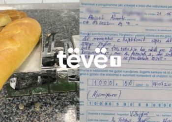 1000 euro gjobë ndaj një furre buke: Pesha e bukës ishte më e ulët se që lejohet (Dokument)