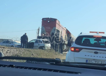 Treni godet veturën në Fushë Kosovë