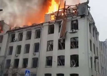 Rusia godet ndërtesën e Policisë në Kharkiv