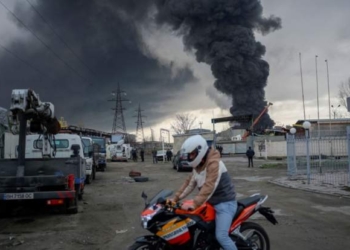 Pamje nga shpërthimi në Odesa të Ukrainës