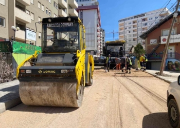 Nis asfaltimi i rrugës “Muharrem Fejza”, në Prishtinë