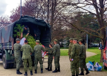 Ushtarët e FSK-së i dhurojnë 163 fidanë dhe 50 drunj dekorativ komunës së Kamenicës