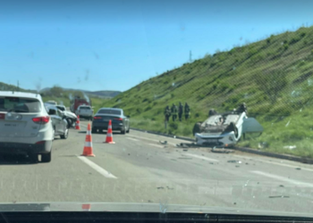 Aksident në autostradën “Ibrahim Rugova”, lëndohen dy persona