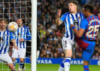 Aubameyan shënon në fitoren minimale te Barçës