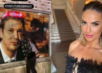 Pepi Çunmulaj thotë se puthja e posterit të Vuçiqit ishte sarkazëm