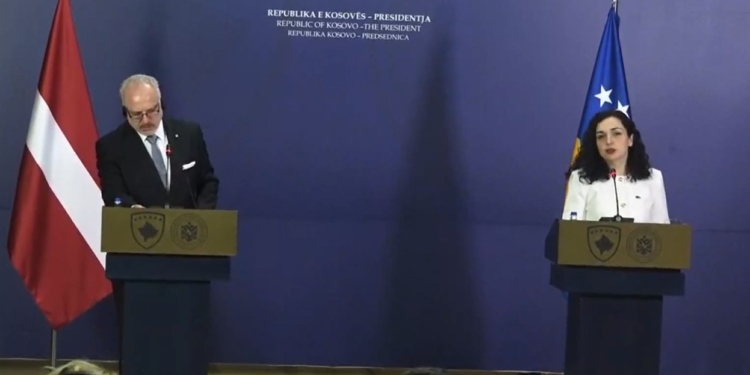 Osmani pas takimit me Levits: I kërkova mbështetje për rrugëtimin tonë drejt NATO-s