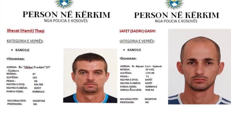 Policia kërkon ndihmë nga qytetarët për arrestimin e dy personave
