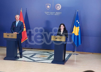 Osmani kërkon mbështetjen e Malit të Zi për anëtarësimin e Kosovës në Këshillin e Evropës