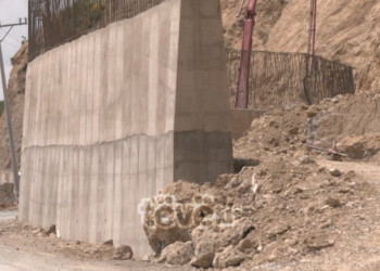 Një pjesë e rrugës Hani i Elezit – Gorancë, që tre vite po punohet
