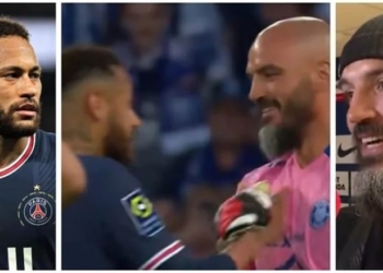 Rrëfimi i portierit të Troyes për atë që i tha Neymarit para gjuajtjes së penalltisë