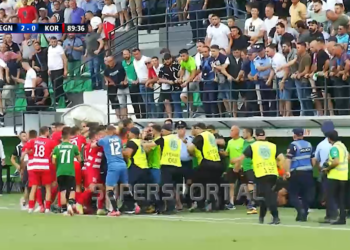 Sherri masiv në fundin e ndeshjes, ja ç’ndodhi në “Egnatia Arena”