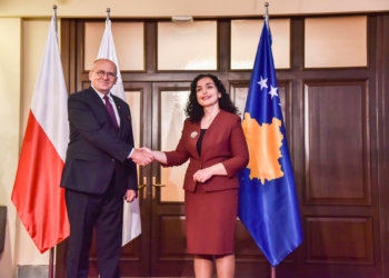 Osmani pret në takim ministrin e Punëve të Jashtme të Polonisë