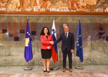 Osmani takohet me zëvendëskryetarin e Parlamentit të Sllovenisë dhe kryetarin e Këshillit Kombëtar slloven