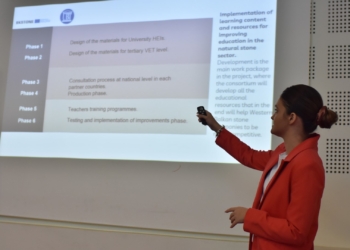 Fakulteti Inxhinieri e Ndërtimit dhe Infrastrukturë në UBT organizoi punëtori rreth projektit “Balkan Stone”