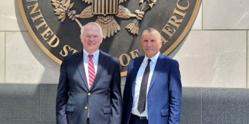Shaip Kamberi dhe ambasadori amerikan në Beograd