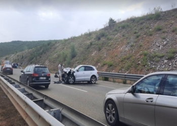 Aksident trafiku në autostradën ‘Ibrahim Rugova’