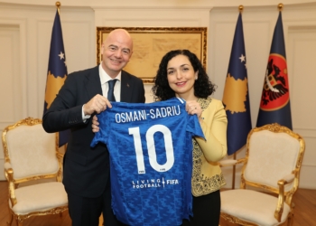 Osmani i kërkon Infantinos mbështetje për ndërtimin e infrastrukturës sportive