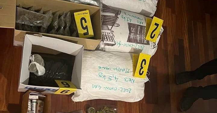 Aksioni anti-drogë i Policisë, arrestohen 4 persona dhe konfiskohen 17 kg substancë narkotike