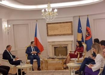 Presidentja Osmani e pret në takim ministrin e Jashtëm të Çekisë, Jan Lipavský