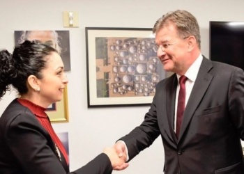 Osmani takohet me Lajçakun në New York, diskutojnë për nevojën e një zgjidhjeje mes Kosovës e Serbisë