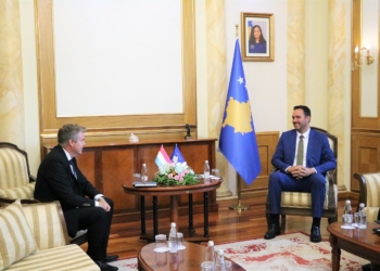 Konjufca priti ambasadorin e Luksemburgut, Eric Dietz