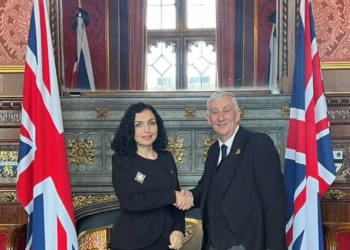 Osmani në Londër takohet me Kryetarin e Dhomës së Përfaqësuesve