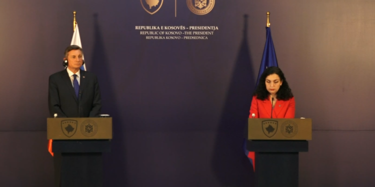 Osmani i kërkon Pahorit t’i jap një shtytje procesit të liberalizimit të vizave për Kosovën