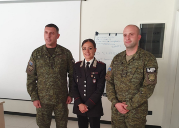 Mehaj: Karabinierët e forcave italiane trajnojnë policët tanë ushtarakë në fushën e hetimeve