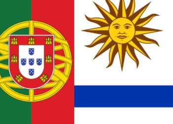 Portugalia – Uruguai, formacionet zyrtare