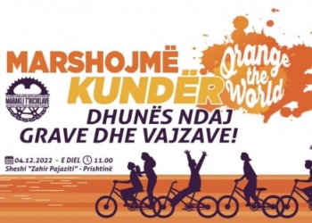 Marsh me biçikleta kundër dhunës ndaj grave dhe vajzave