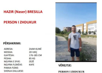 Zhduket 20-vjeçari nga Peja, Policia kërkon ndihmë për gjetjen e tij