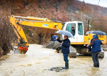 Bulliqi pas vërshimeve: Ka rënë niveli i ujit, situata është e menaxhueshme