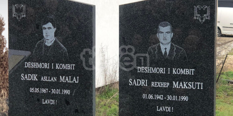 Zbulohet lapidari i dëshmorëve Sadik Malaj e Sadri Maksuti