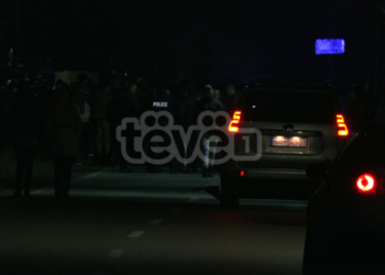 Policia shton prezencën para protestuesve serbë në Shtërpcë