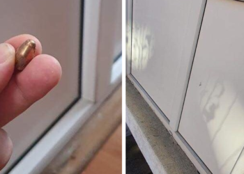 Plumbi qorr dëmton dritaren e një banese në Prishtinë