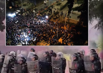 Më pak protestues më shumë dhunë, çfarë ndodhi për rreth 2 orë para parlamentit të Shqipërisë