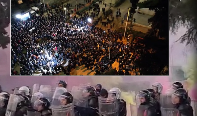 Më pak protestues më shumë dhunë, çfarë ndodhi për rreth 2 orë para parlamentit të Shqipërisë