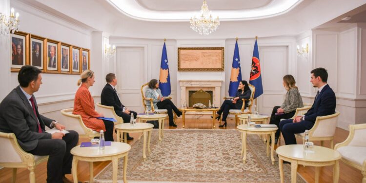 Osmani priti në takim ambasadorin BE-së dhe një ekip të Zyrës së OKB-së në Kosovë