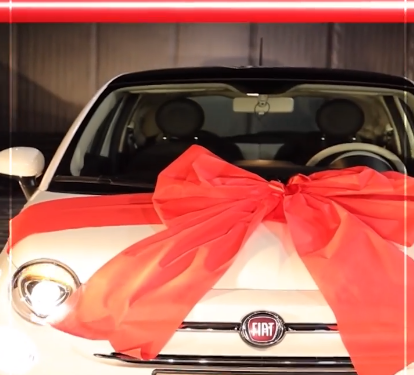 Patos dhuroi sonte një Fiat 500