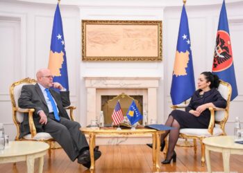 Osmani takohet me ambasadorin Hovenier