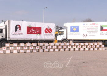 Karavani i bamirësisë me pako ushqimore në Fushë-Kosovë e Skenderaj