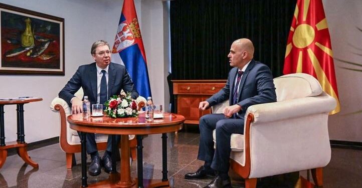 Kovaçevski nesër në Beograd në takime me Vuçiqin dhe Bërnabiqin