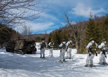 KFOR patrullon në vijën kufitare afër Istogut